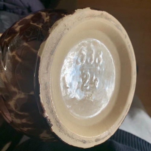 Collectible vase used West Germany 1950/1960 ceramic numbered