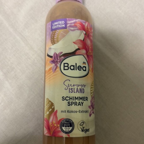 Body mist with sparkles, 200 ml spray for body, new