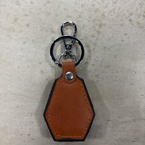 BMW leather keychain, brown