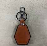 BMW leather keychain, brown