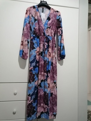 Floral φόρεμα one size μακρυμάνικο καινούριο