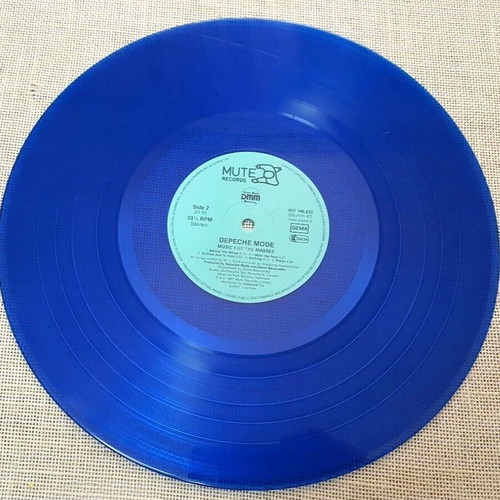 Depeche Mode Music For The Masses LP μεταχειρισμένο, μπλε διαφανές