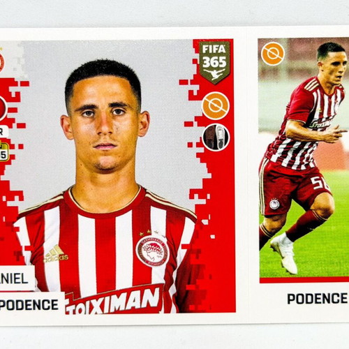 Panini FIFA 365 Daniel Podence Olympiacos FC sticker mint condition