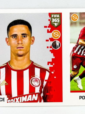 Panini FIFA 365 Daniel Podence Olympiacos FC sticker mint condition