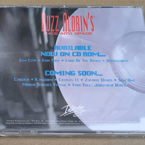 Buzz Aldrin's Race Into Space PC CD-ROM like new, Big Box