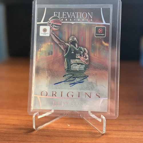 25-26 Panini EuroLeague Origins Jerian Grant Auto Clouds SP Panathinaikos card