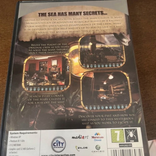 The Mystery of the Mary Celeste PC game like new