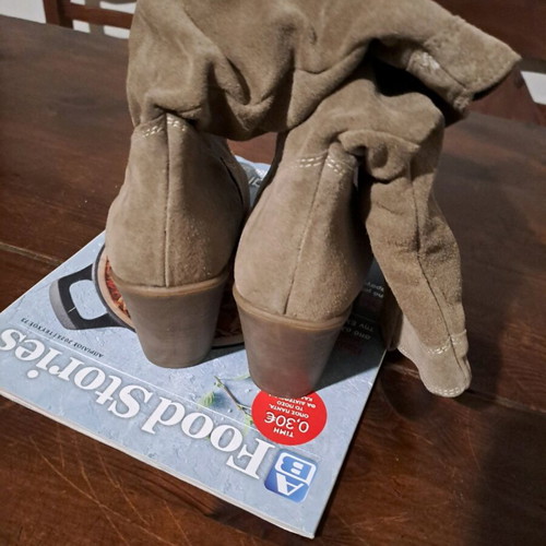 Vintage boots used, size 36, beige brown