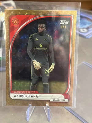 Topps Manchester United Andre Onana 1/1 football card