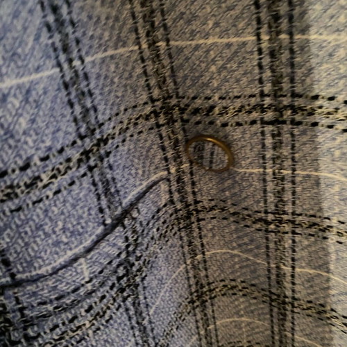 Checked oversized blazer Stradivarius like new, blue, XS