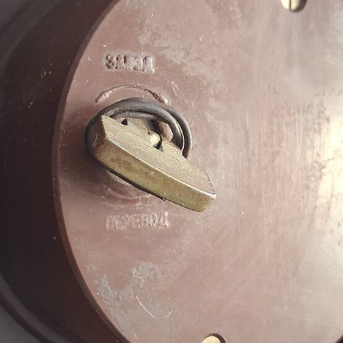 Molniya retro 1980 analog table clock