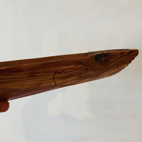 Cypriot Wooden Tray used, small collectible, handmade, vintage