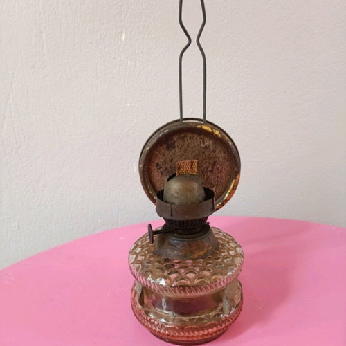 Oil lamp used with glass in good condition