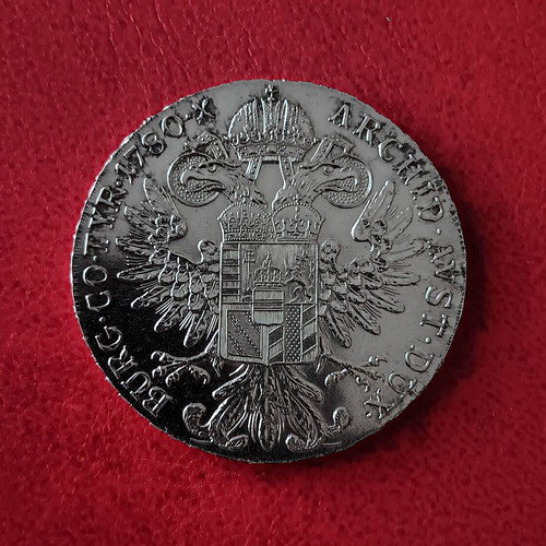 Silver coin Austria Thaler 1780 restrike like new, 22.05g