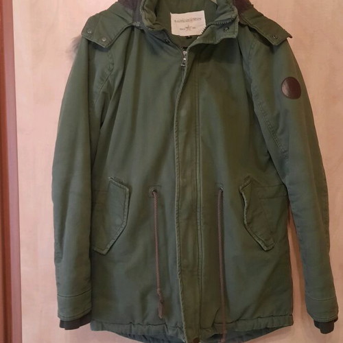 American Star parka used, size S, khaki with fur lining