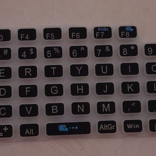 Rubber fake keyboard with English letters like new