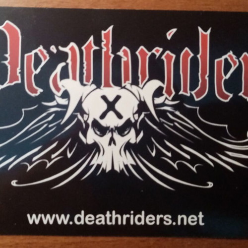 Deathriders Neil Turbin Anthrax 2009 official promo sticker