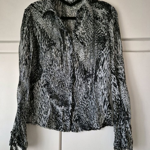 Marks & Spencer thin shirt like new, black and white, size L