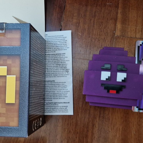 McDonalds Happy Meal toys: Friends Rachel figure and 2 Minecraft figures