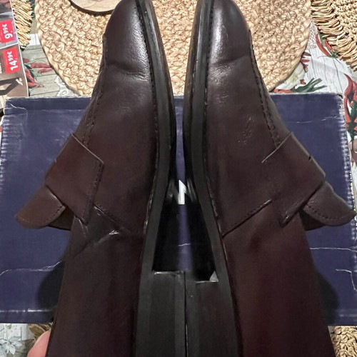 Stefano leather loafers moccasins used size 45 brown