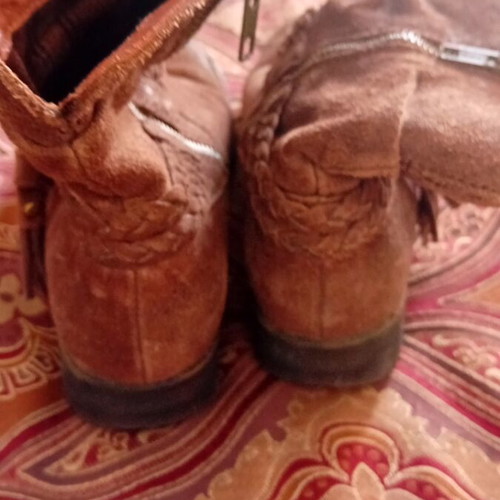 Brown boots used, comfortable, size 37