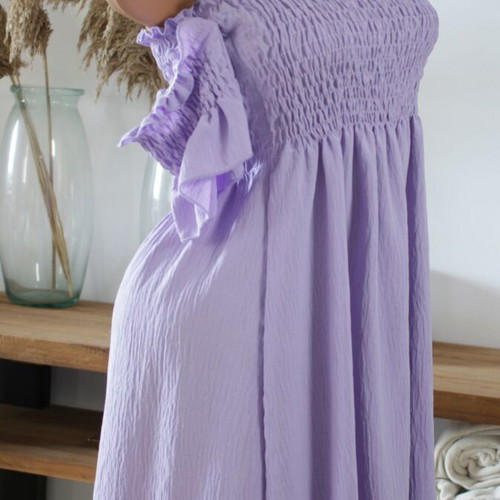 Off-shoulder dress new in lilac, size S