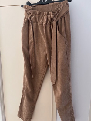 Corduroy pants A-line beige like new, made in Italy, size small