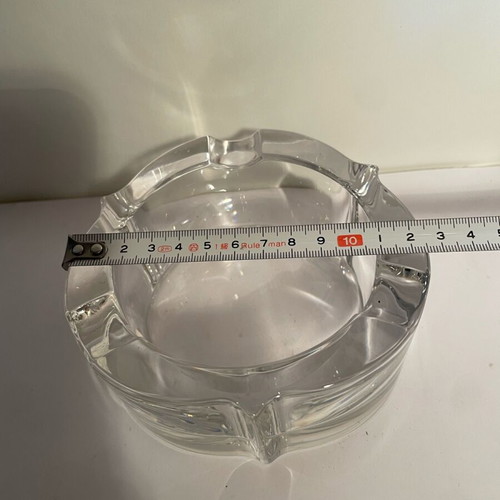 Luxury crystal ashtray like new, heavy and thick