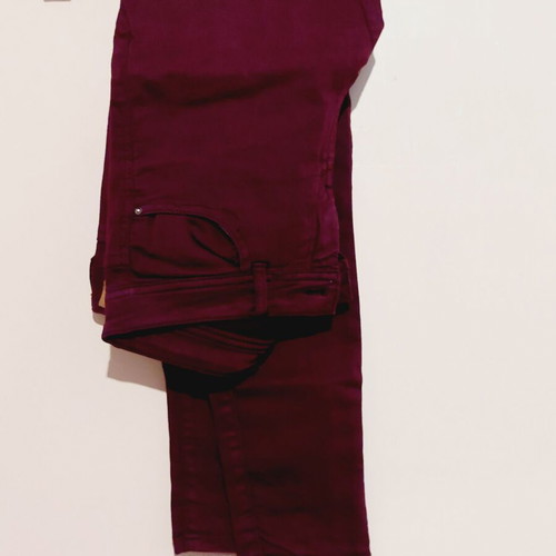 Bordeaux denim pants like new, small-medium