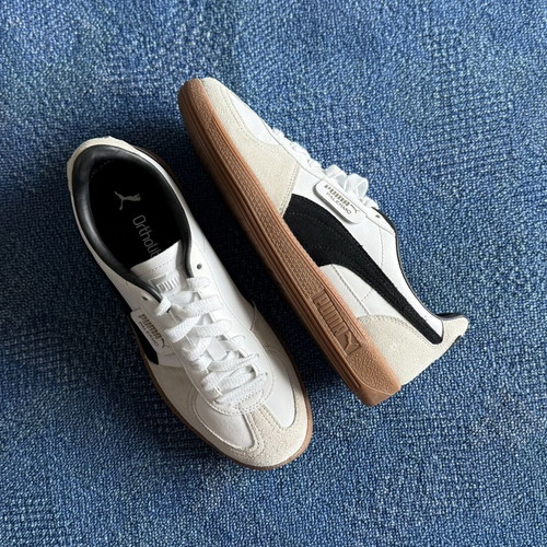 Puma Palermo women's sneakers size 40, black and white