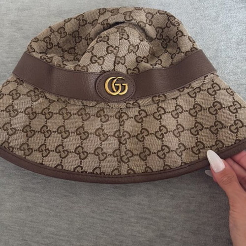 Gucci GG canvas bucket hat beige brown new, one size