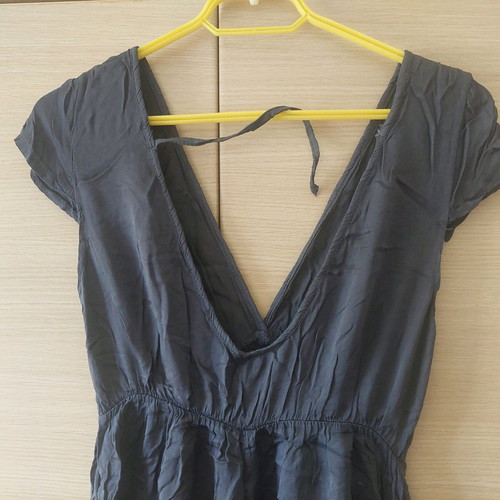 Dark blue one-piece shorts like new, Large/XL with lace detail