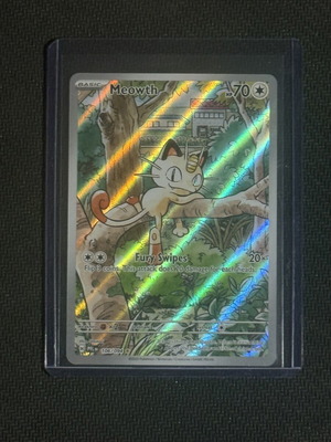 Pokemon TCG Meowth Illustration Rare 106/194 Phantasmal Flames near mint