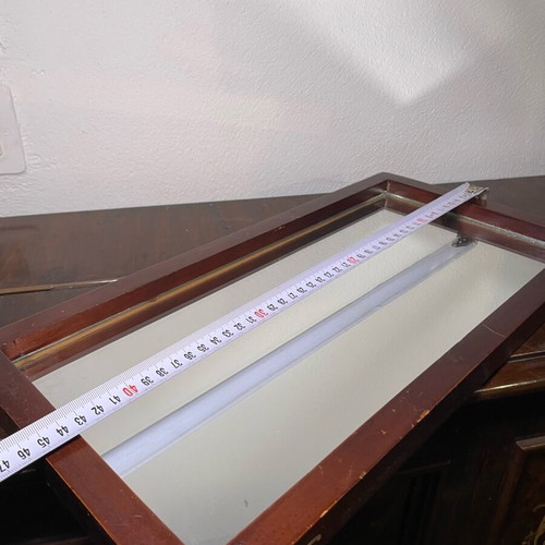 Wooden elongated mirror used 46x22 small