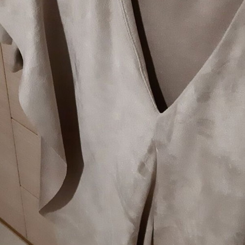 Zara beige suede dress Large/XLarge, Alfa line, new