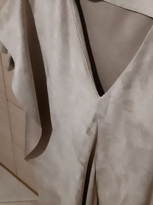 Zara beige suede dress Large/XLarge, Alfa line, new