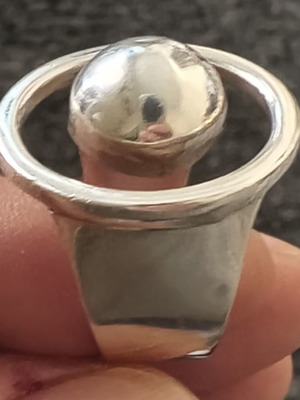 Handmade Women's Ring Silver 950 Like New