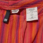 H&M Boho striped pants, red and orange