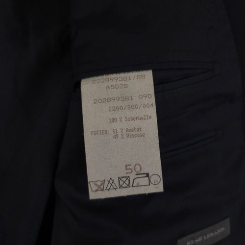 René Lezard Loro Piana Super 130’s blazer like new, size EU 50, black