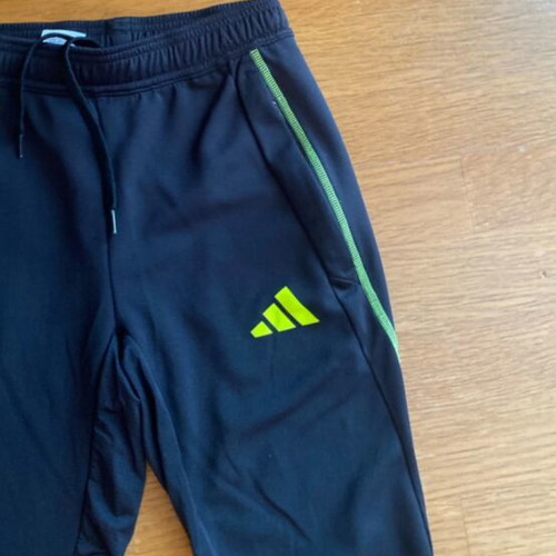 Adidas Arsenal FC training pants, navy with neon stripes