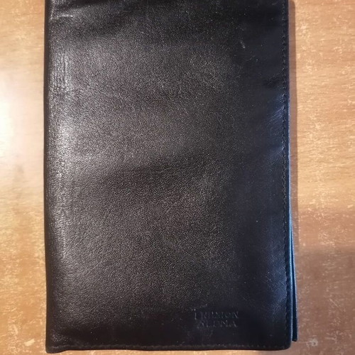 Laura Biagiotti vintage leather coin purse and cardholder set like new, black