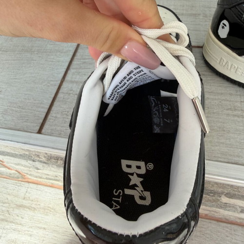 Bape Sta sneakers like new, size 39, black and white
