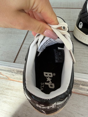 Bape Sta sneakers like new, size 39, black and white