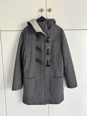 Benetton Montgomery coat, grey, size M