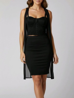 Σετάκι μαύρο small μεταχειρισμένο, 3 τεμάχια ρούχων