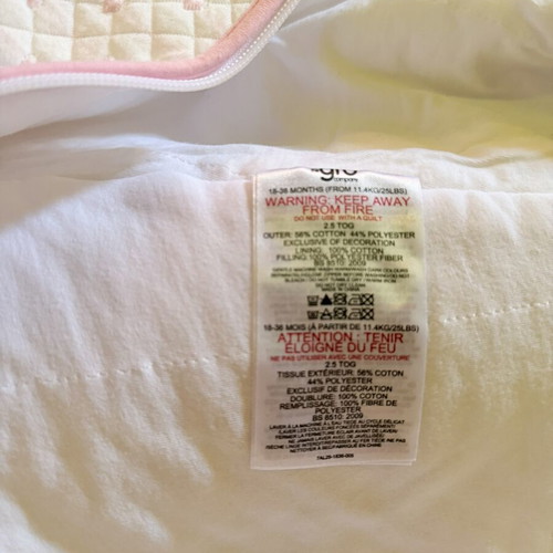 Grobag sleeping bag like new for baby