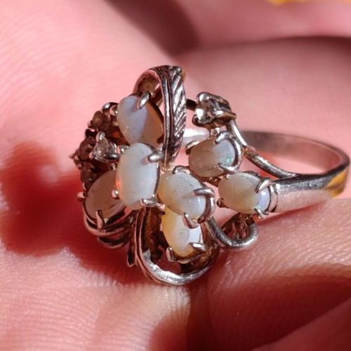 Silver ring 925 used, size 57