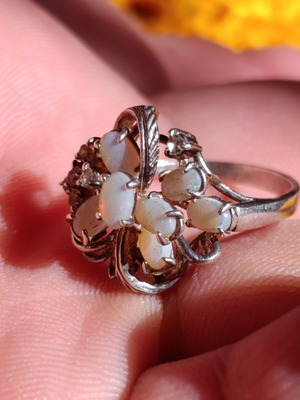 Silver ring 925 used, size 57