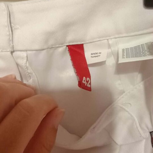 H&M Mini Skirt New, Size L, White