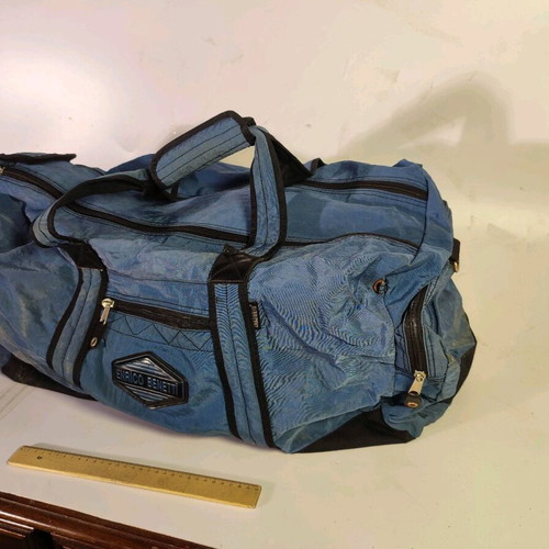 Enrico Benetti suitcase used, medium size, blue